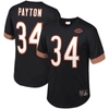 Mitchell & Ness Men's  Walter Payton Black Chicago Bears Retired Player Name And Number Mesh Top In Black