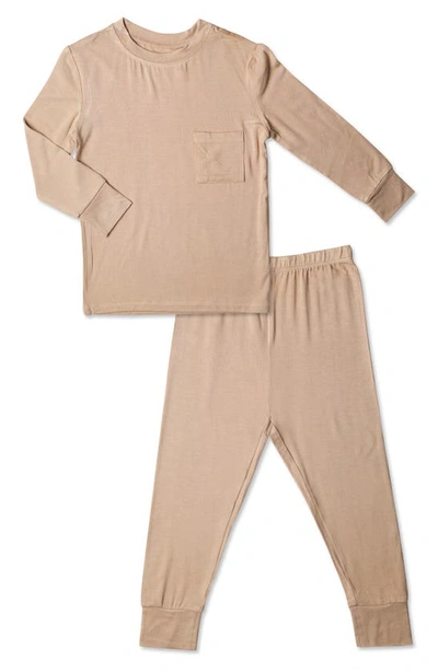 Baby Grey By Everly Grey Baby Grey Fitted Two-piece Pyjamas In Latte