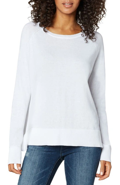 Liverpool Los Angeles Raglan Sleeve Sweater In Off White