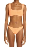 HUNZA G CRINKLE 2-PIECE SWIMSUIT