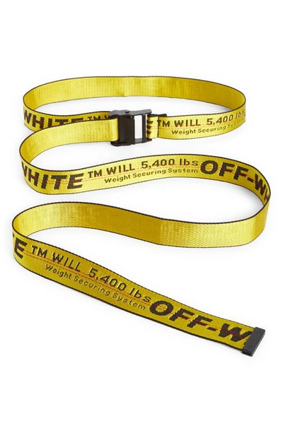 Off-white Classic Industrial Belt In Yellow Black
