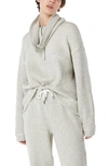 Sweaty Betty Restful Boucle Half Zip Sweatshirt In Lily White