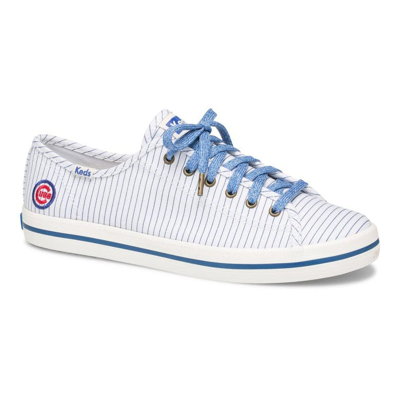 Kedsr Keds White Chicago Cubs Kickstart Pinstripe Sneakers