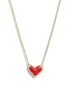 KENDRA SCOTT ARI HEART PENDANT NECKLACE