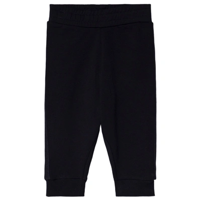 Moncler Kids' Branded Sweatpants Navy In Black