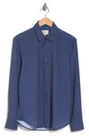 Construct Micro Dot 4-way Stretch Slim Fit Shirt In Navy