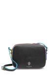Kurt Geiger Richmond Leather Crossbody Bag In Charcoal