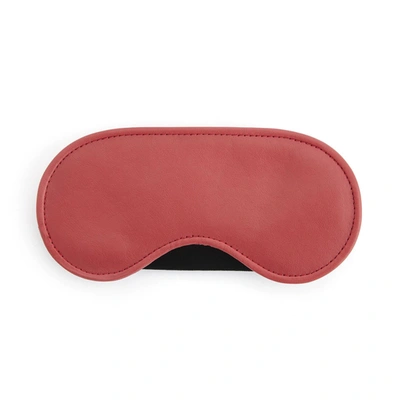 Royce New York Leather Eye Mask In Red