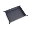 Royce New York Large Leather Catchall Valet Tray In Navy Blue