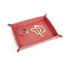 Royce New York Large Catchall Valet Tray In Red