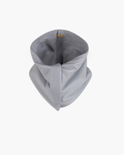Dodo Bar Or Corey Leather Scarf In Gray