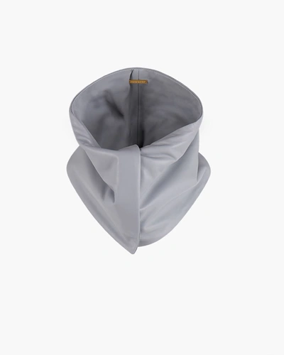 Dodo Bar Or Corey Leather Scarf In Grey