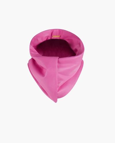 Dodo Bar Or Corey Leather Scarf In Pink