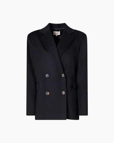 Loulou Studio Black Loro Piana Edition Viuva Blazer In Black