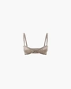 Khaite Eda Knitted Cashmere Bralette In 216 Barley
