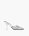 Paris Texas 95mm Hollywood Crystal-embellished Mules In Iridescent
