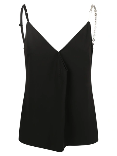 Givenchy Chain-embellished Twill Camisole In Black