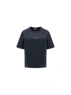 Acne Studios Black Relaxed Fit Stamp Logo T-shirt In Black