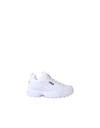 Fila White Polyester Sneaker In White