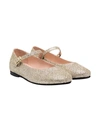 IL GUFO KIDS GOLD BALLET FLATS