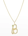 Zoe Lev Jewelry 14k Gold Snake Initial Neckl