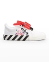 OFF-WHITE KID'S MONSTERS ARROW CANVAS LOW-TOP SNEAKERS, TODDLER/KIDS