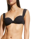 Weworewhat Women's '90s Collection Claudia Bikini Top In Black
