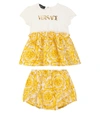 VERSACE BABY BAROCCO DRESS AND BLOOMERS SET
