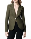Smythe Classic Duchess Blazer In Army
