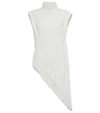 Proenza Schouler Textured Fringe Crepe Top In Off White In Off White