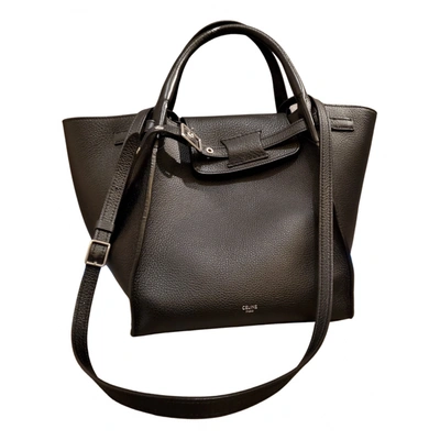 Pre-owned Celine Big Bag Leather Bag In Black