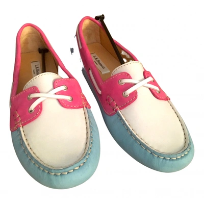 Pre-owned Lk Bennett Leather Flats In Multicolour