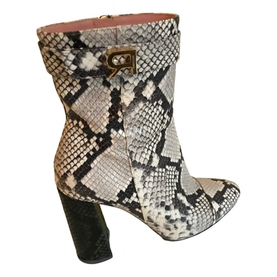 Pre-owned Rochas Leather Ankle Boots In Multicolour