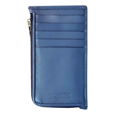 Pre-owned Ermenegildo Zegna Leather Small Bag In Blue