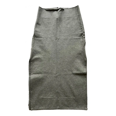 Pre-owned Bassike Mid-length Skirt In Grey