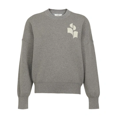 Isabel Marant Étoile Atlee Round Neck Sweater In Grey