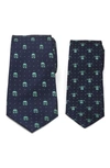 Cufflinks, Inc . Mandalorian Father & Son Silk Tie Set In Navy