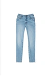 Jonathan Simkhai Standard Cropped Denim Jeans In Light Valencia