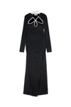 Jonathan Simkhai Standard Lizbeth Slinky Midi Dress In Black White Multi