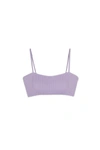 Sariah Recycled Rib Sweetheart Bra Sariah Eco-knit Bralette In Lavender