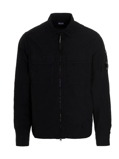 C.p. Company C.p Company Gabardine Zipped Shirt Black - Atterley