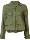 THE GREAT THE GREAT CROPPED JACKET - GREEN,J10300111693636