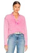 Frank & Eileen Patrick Popover Henley Pink Lemonade In Pink