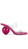 Cult Gaia Nhu Ball-heel Sandals In Fuchsia