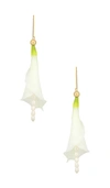 Cult Gaia Calla Earring In Metallic Gold