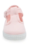 Cienta Canvas T-strap Sneaker In Pink