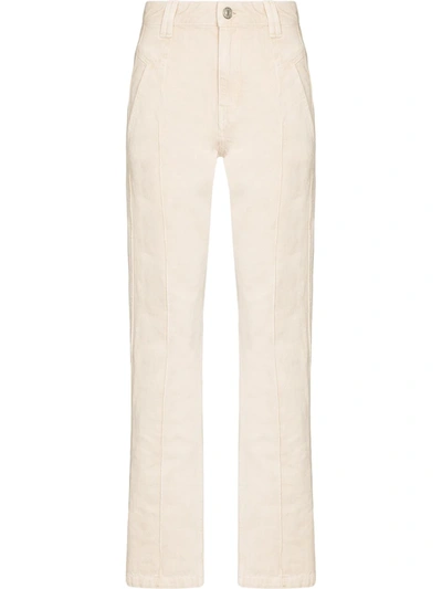 Isabel Marant Étoile Tilly High-rise Straight Jeans In Neutrals
