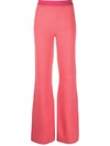 Moschino Pink Virgin Wool Lounge Pants In Pink