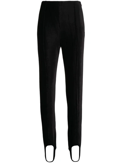 Kenzo High-waist Stirrup Trousers In Black