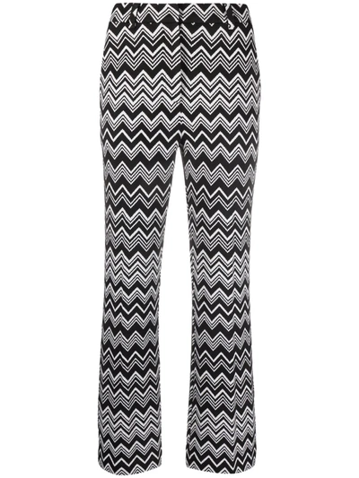 Missoni Black And White Polyamide Pants In Grey